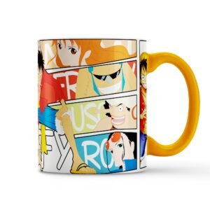 Anime Luffy Ceramic Mug – Colorful Character