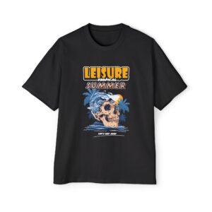 Leisure Tropical Summer Surf Skull Oversized T-Shirt