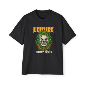 Leisure Summer Skulls Oversized T-Shirt