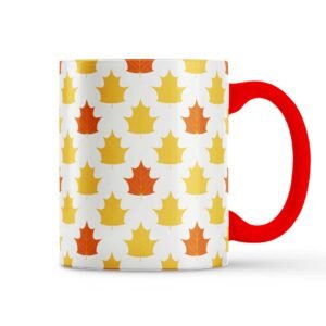 Autumn Leaves Pattern Ceramic Mug