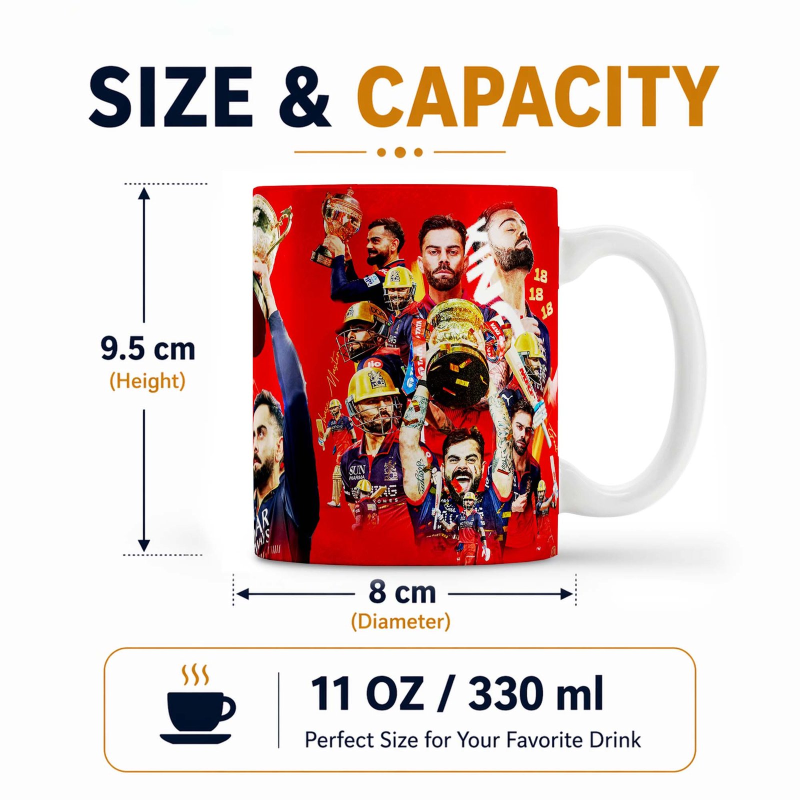 Size Capacity 34