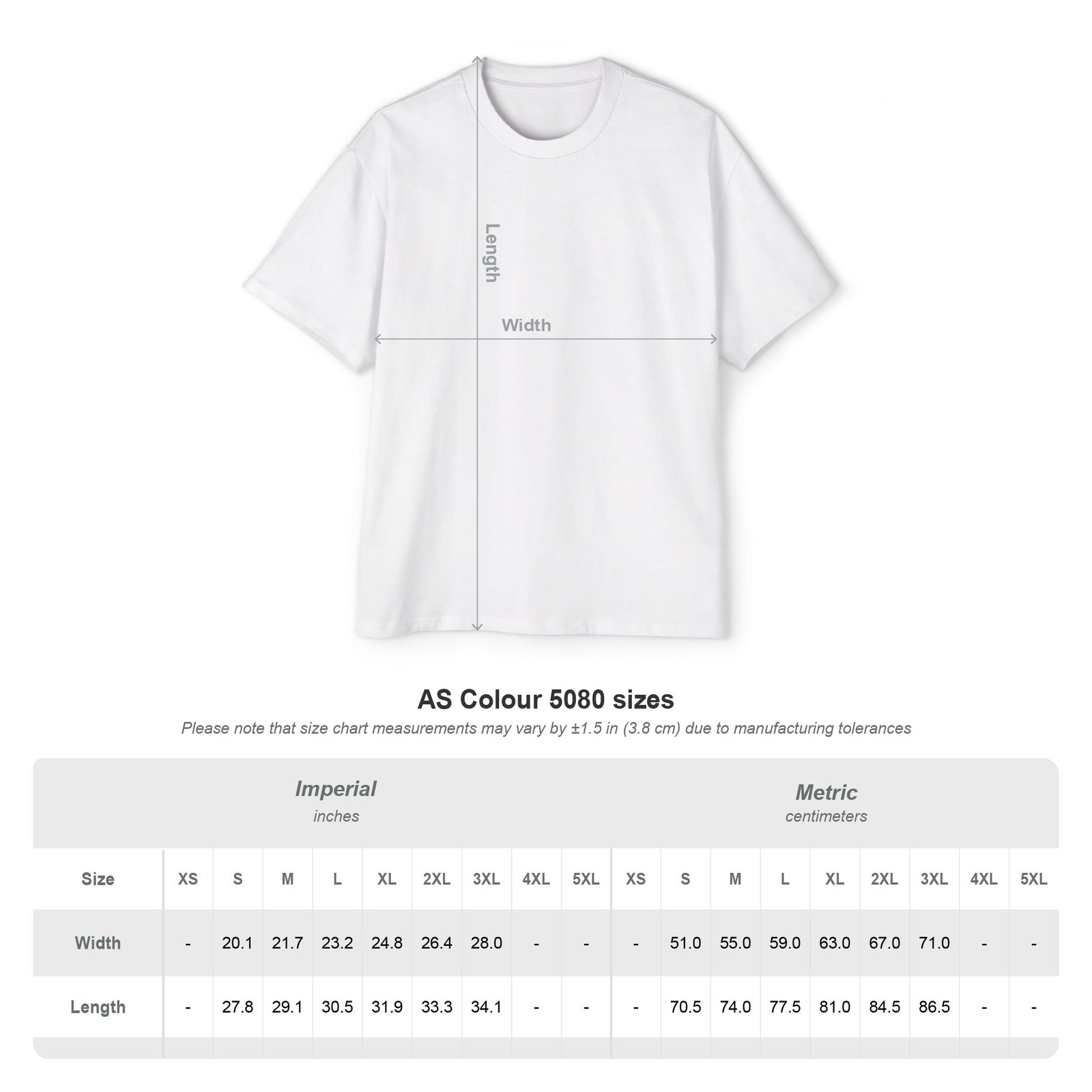 Size Chart Size Chart 1